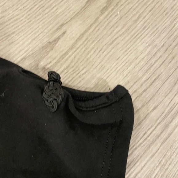 OGL Mandarin Collar Frog Button Brami Top Limited Edition Black Size L NWT - Picture 3 of 4